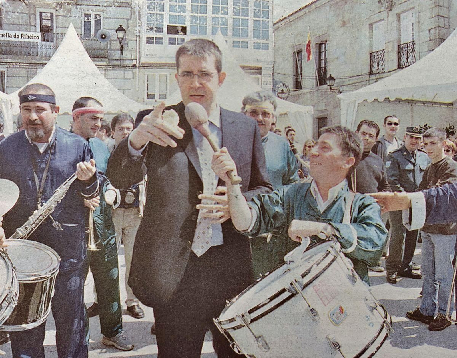 El periodista y presentador Máximo Pradera, pregonero en la Feira do Viño.