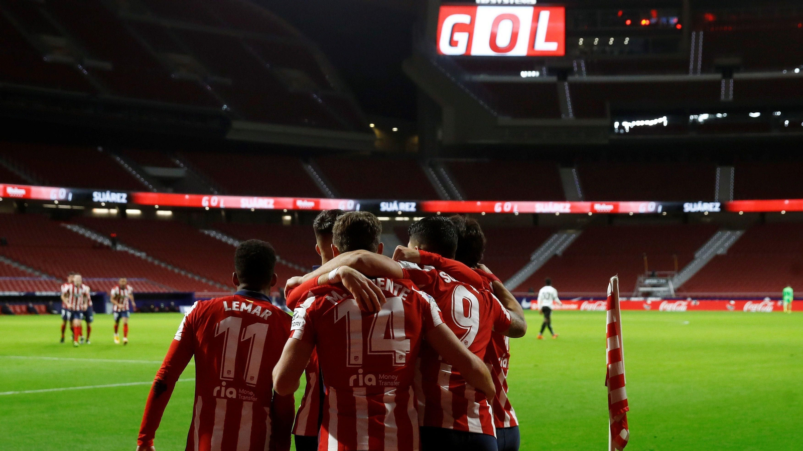 Celebración de un gol del Atlético de Madrid. (EFE)