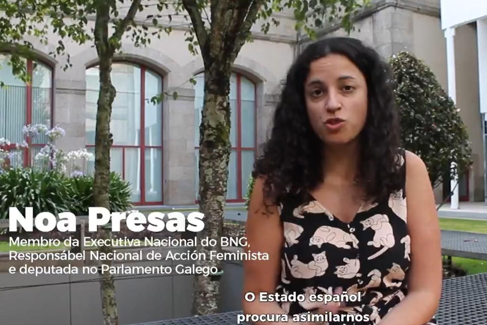 Noa Presas, diputada del BNG por Ourense en el Parlamento gallego.