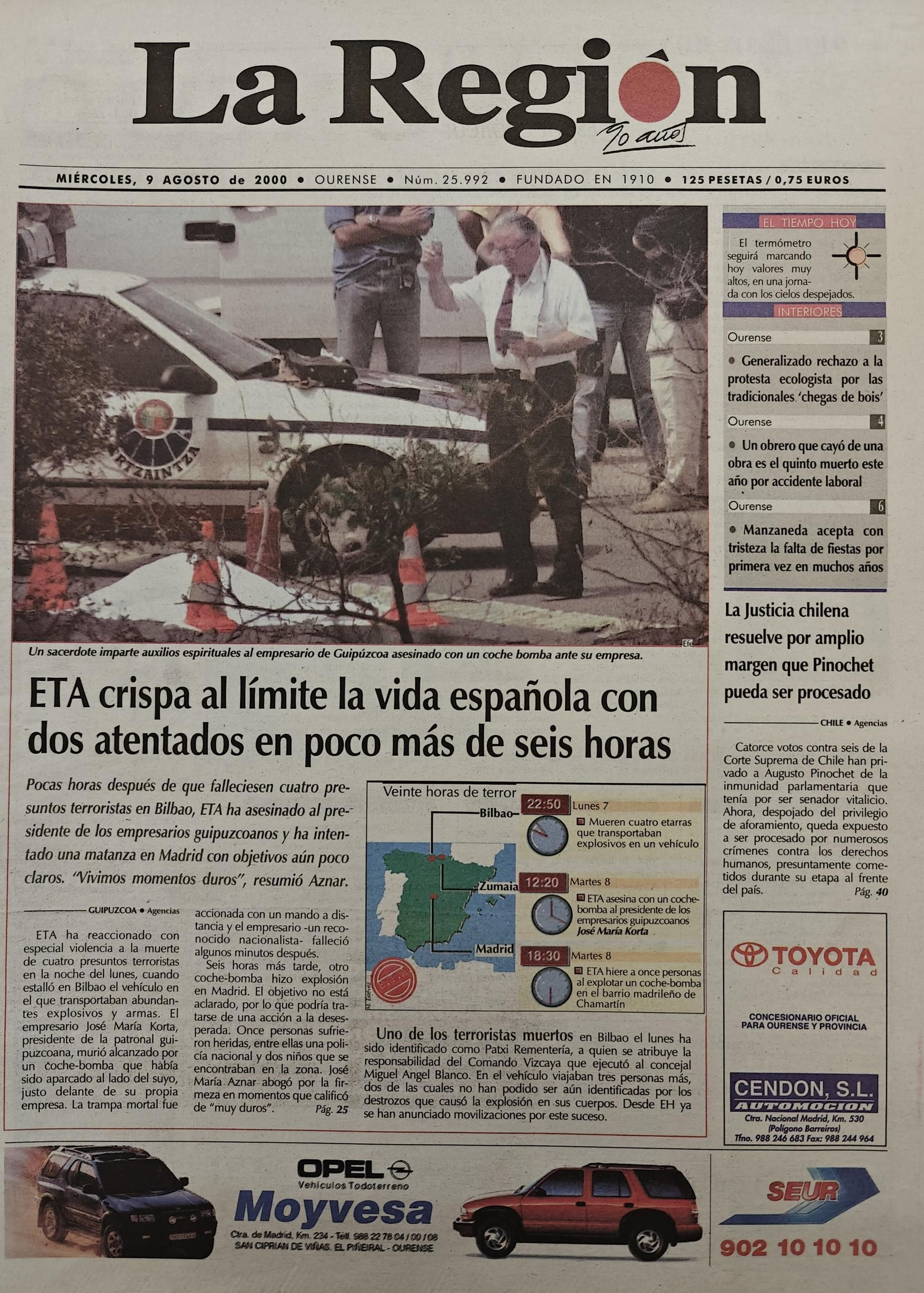 9 AGOSTO 2000 Portada