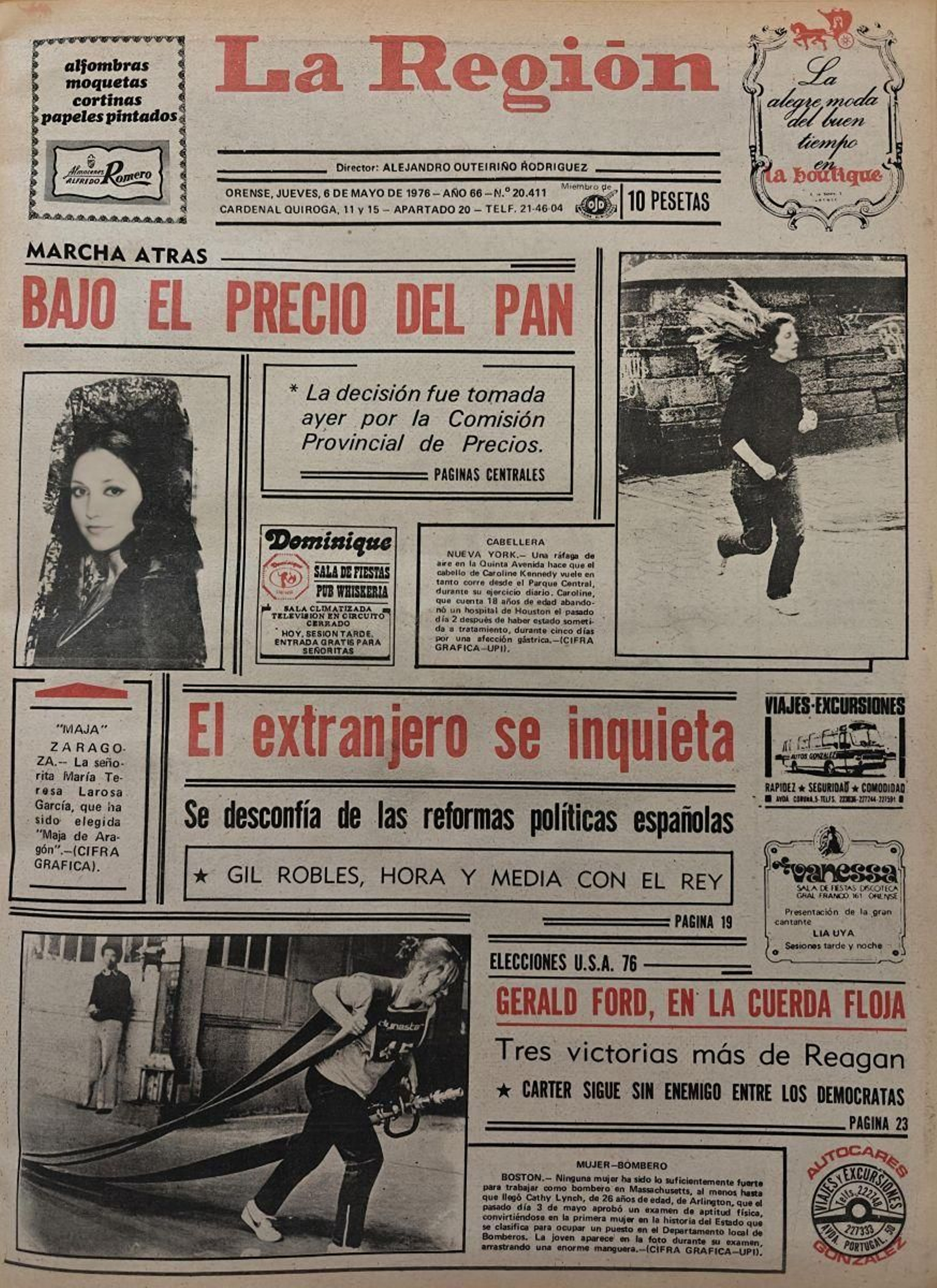 Primera página de 1976.