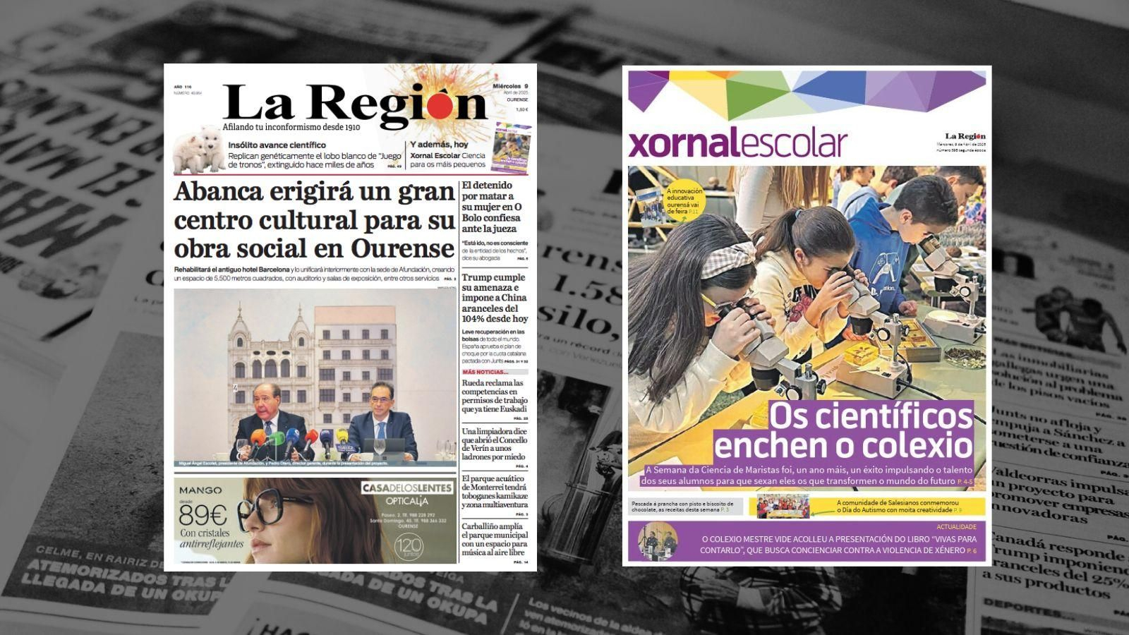 Los titulares del 9 de abril.