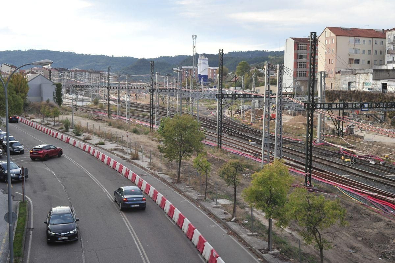 Obras de la estación intermodal de la ciudad de Ourense, pendientes de un modificado del proyecto.