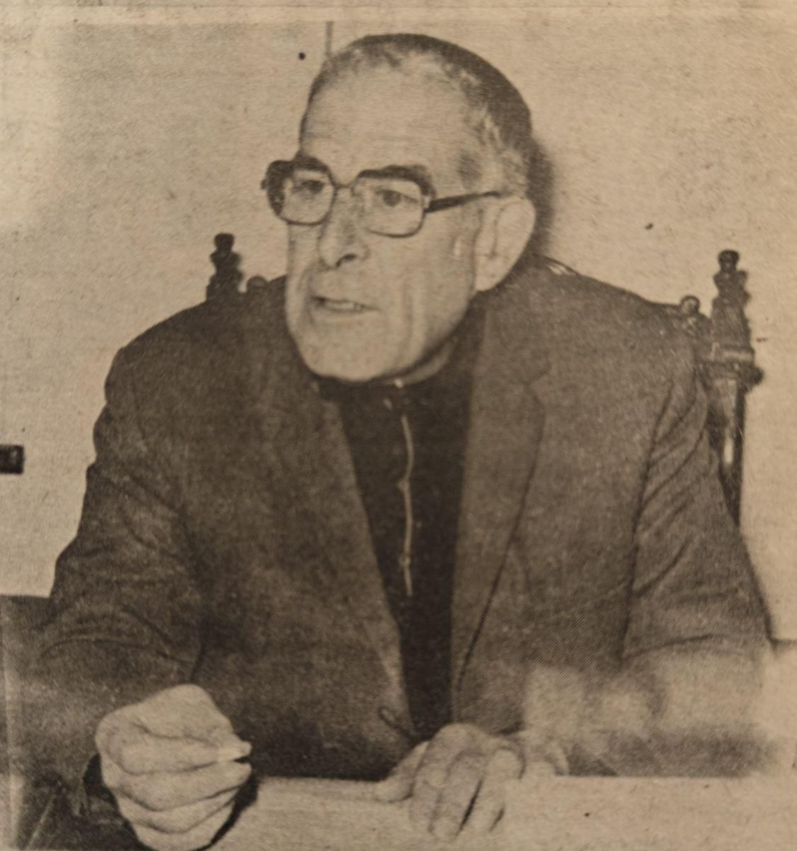 Don Inocencio Lorenzo Alemparte, párroco de Xinzo de Limia.