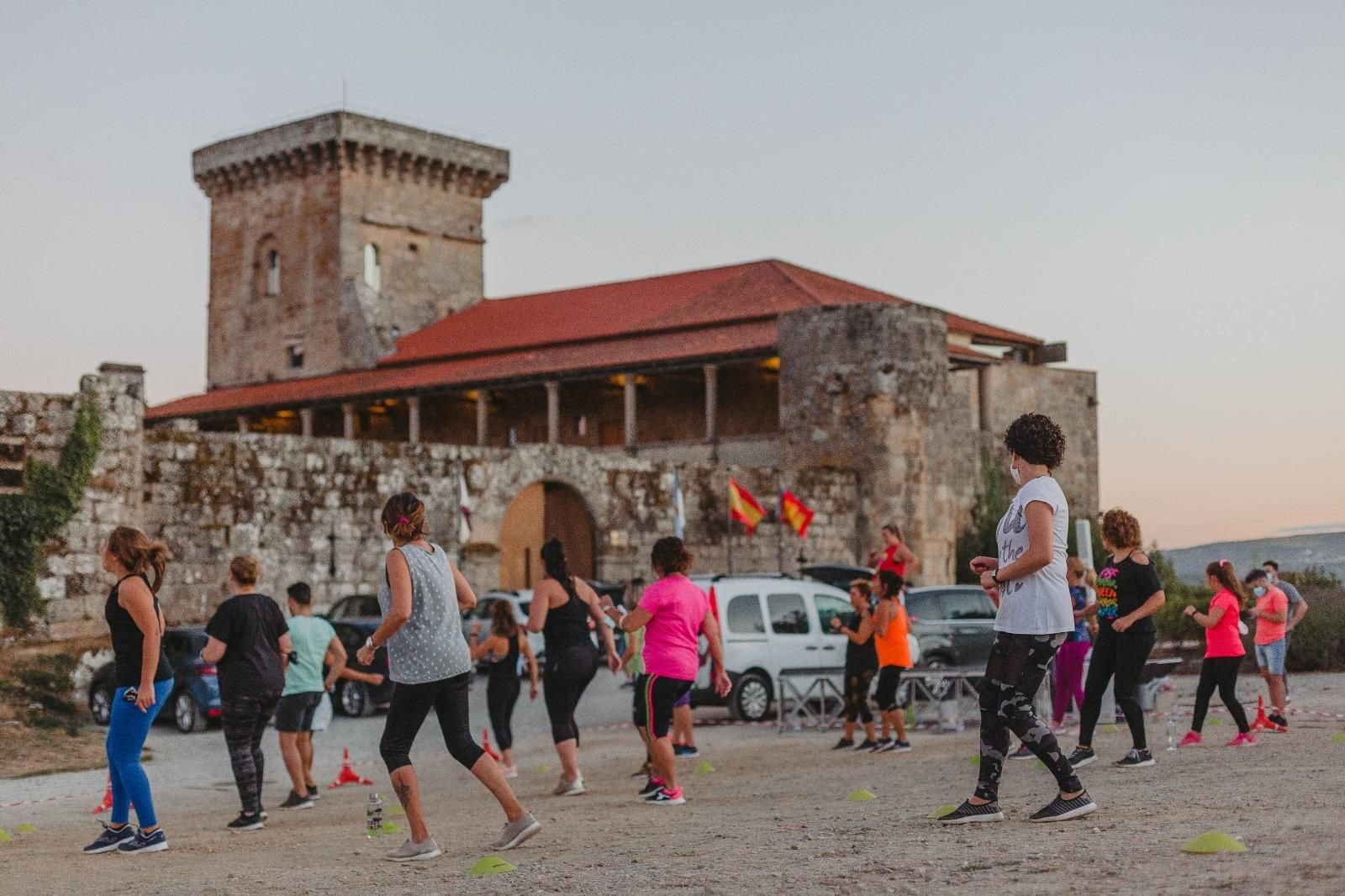 Una clase de zumba en el exterior del Castillo en ediciones pasadas. (Foto: cedida).