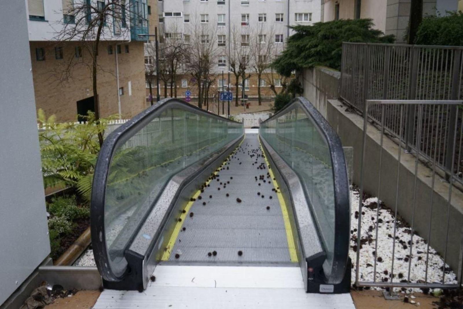 Reciente rampa instalada en Vigo.