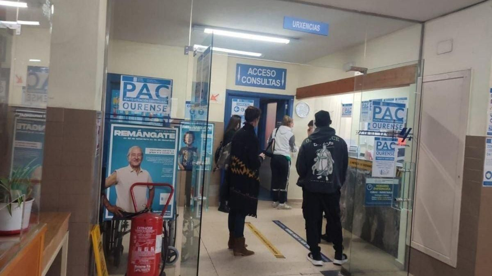 Interior de un Punto de Atención Continuada (PAC) en Ourense.