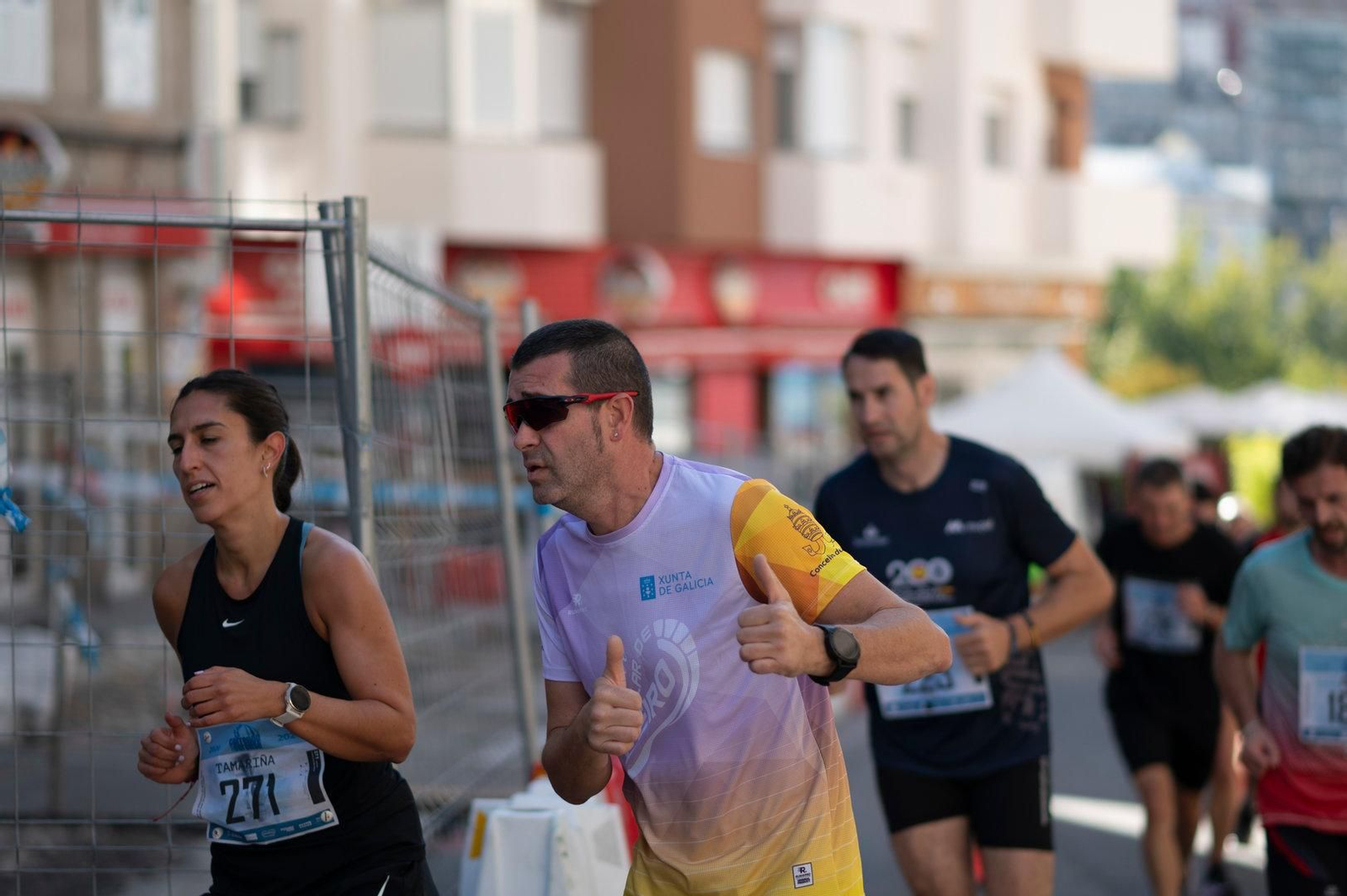 El sol ayudó a mantener el ritmo.