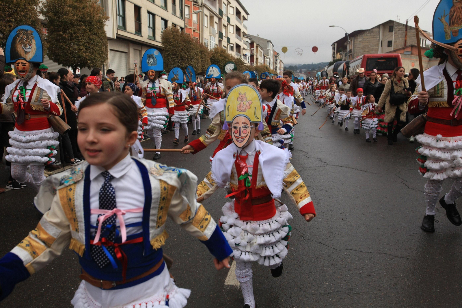 Os Cigarróns, nuevos y veteranos, fueron sin duda los grandes protagonistas del desfile.