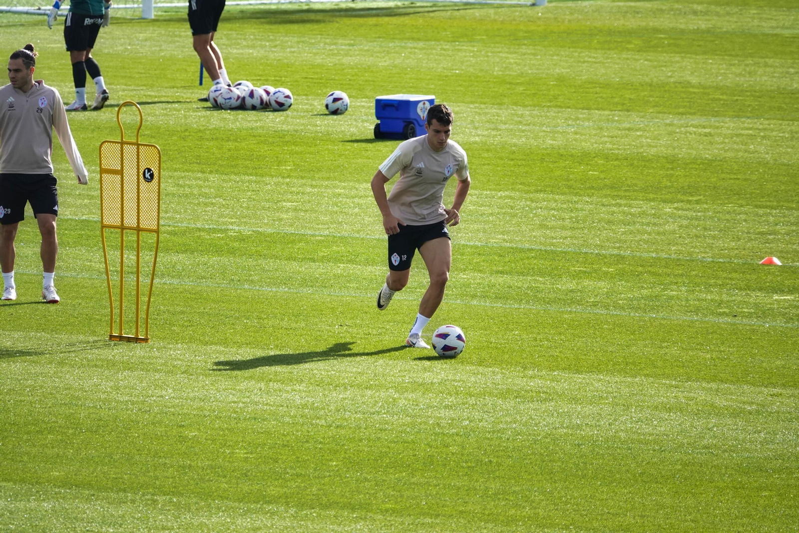 Entrenamiento del Celta en Mos.
