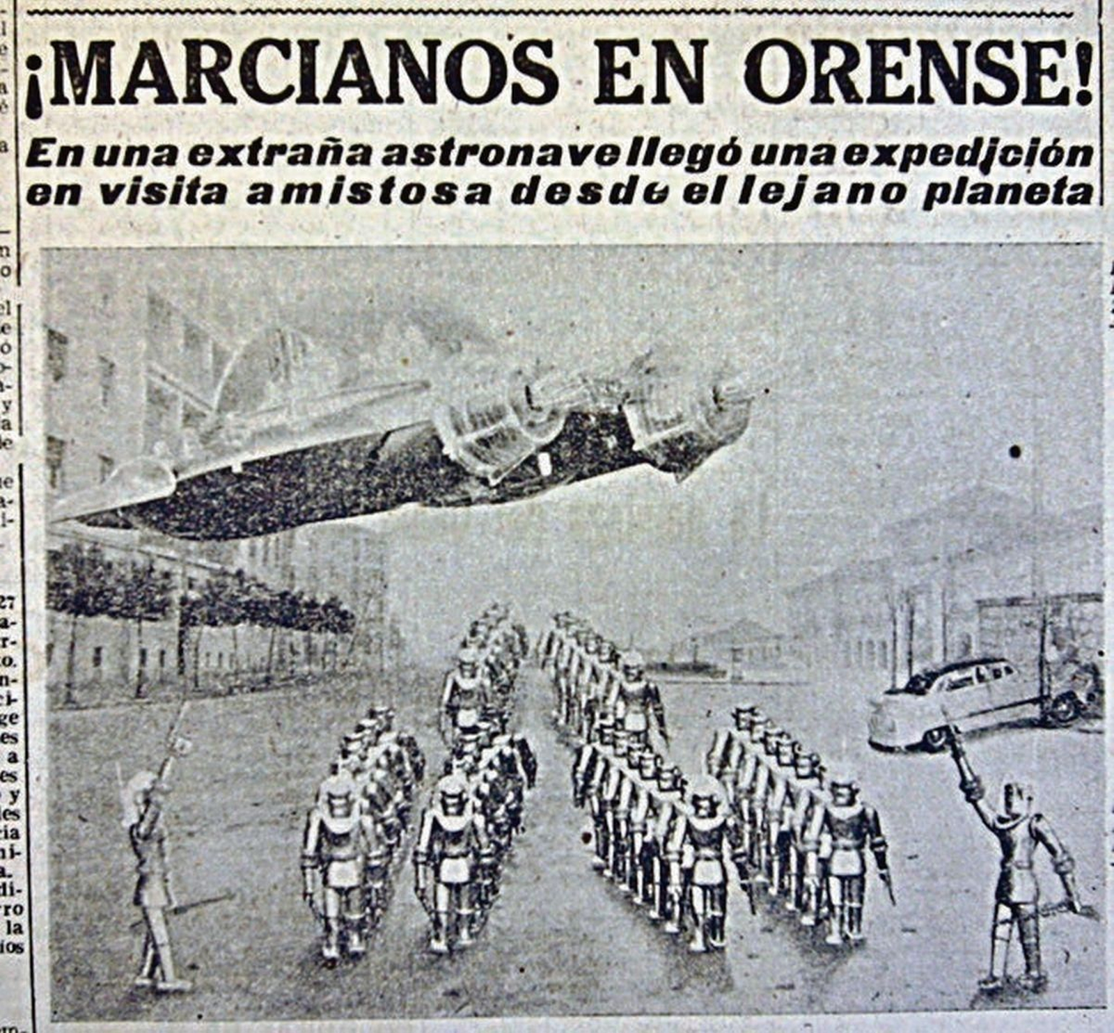 Llegaban en 1956, ¡menos mal que venían en son de paz!.