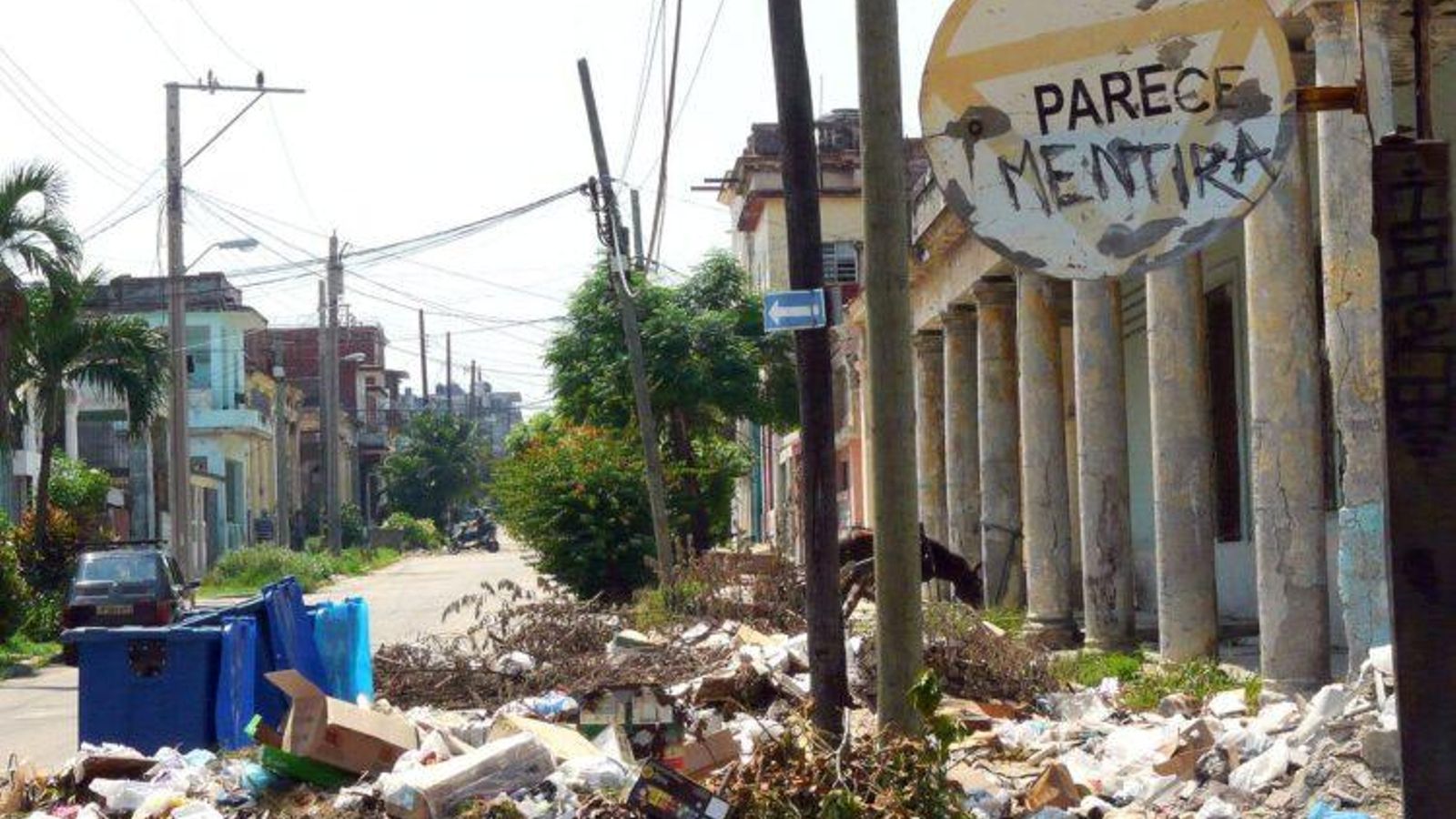 Basurero en La Habana, metáfora de un país colapsado.