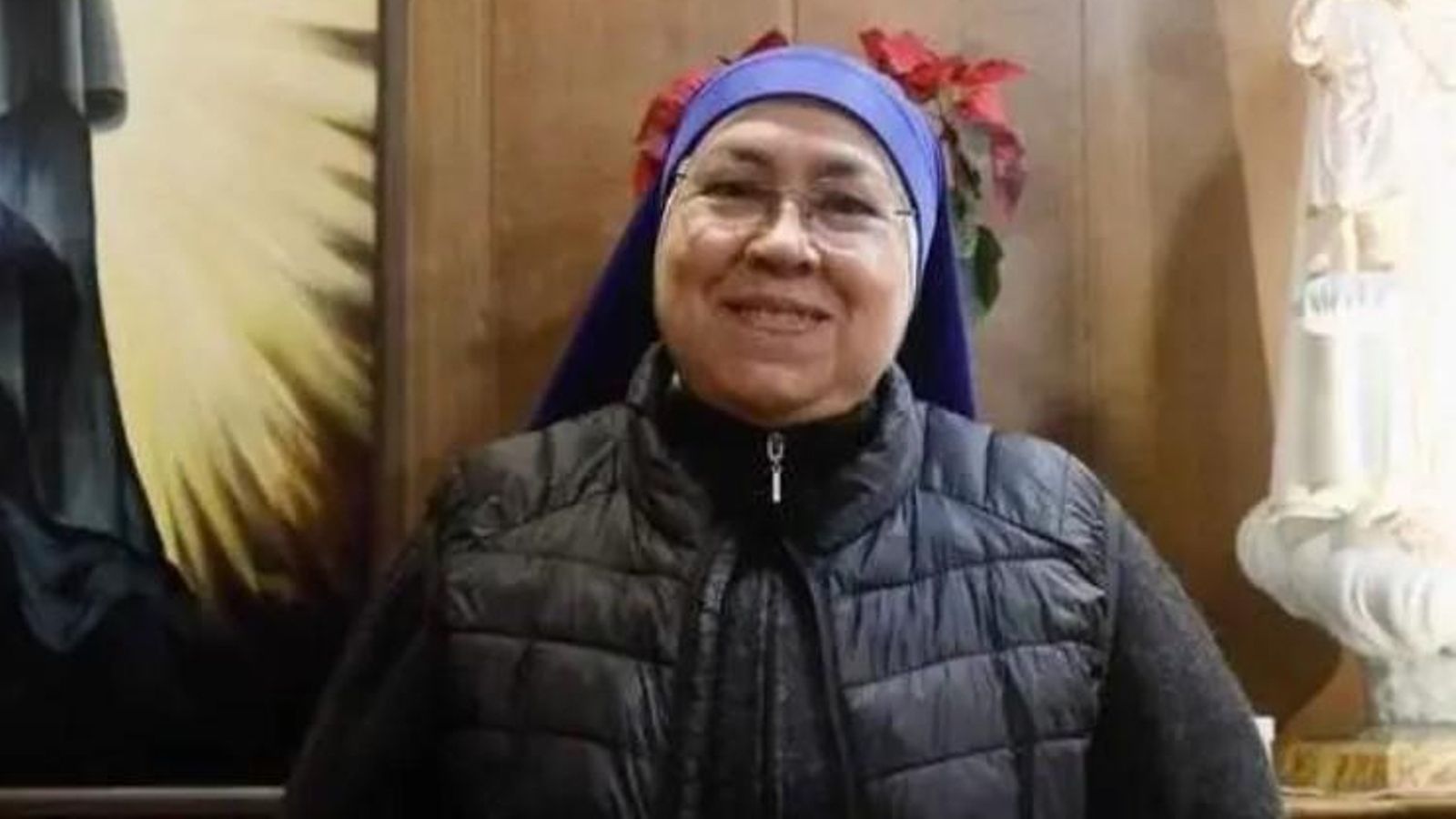 María de Iranzu es una de las tres religiosas que guardan y cuidan de la Casa del Inmaculado Corazón de María, en la rúa Sor Lucía.