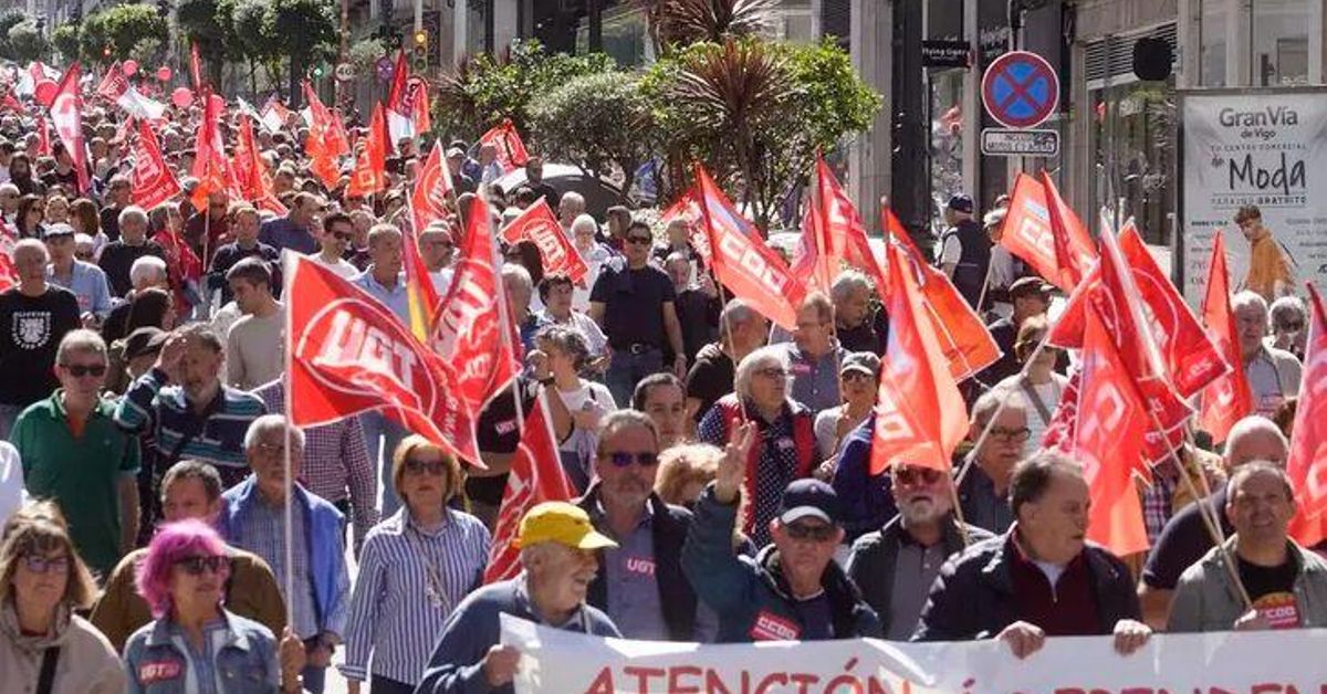 UGT y CCOO cambian el recorrido de la manifestación del 1 de Mayo en Vigo