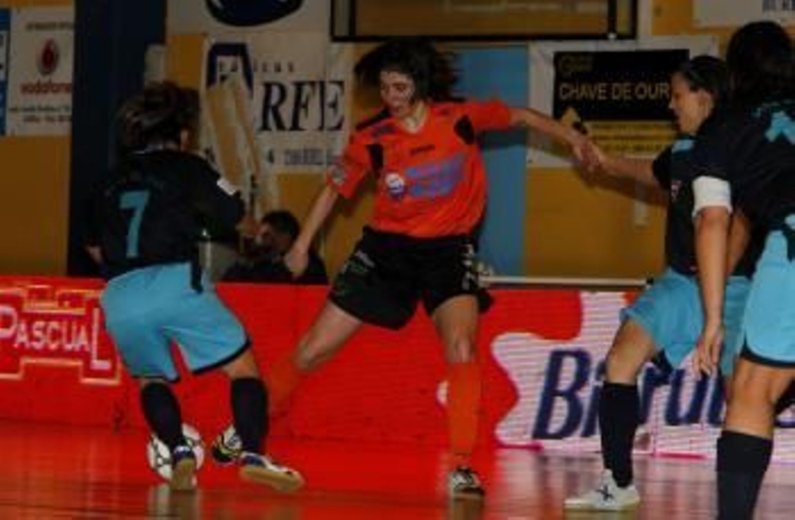 Haydée Agras, en un partido de la pasada temporada con el Burela, campeón de liga.