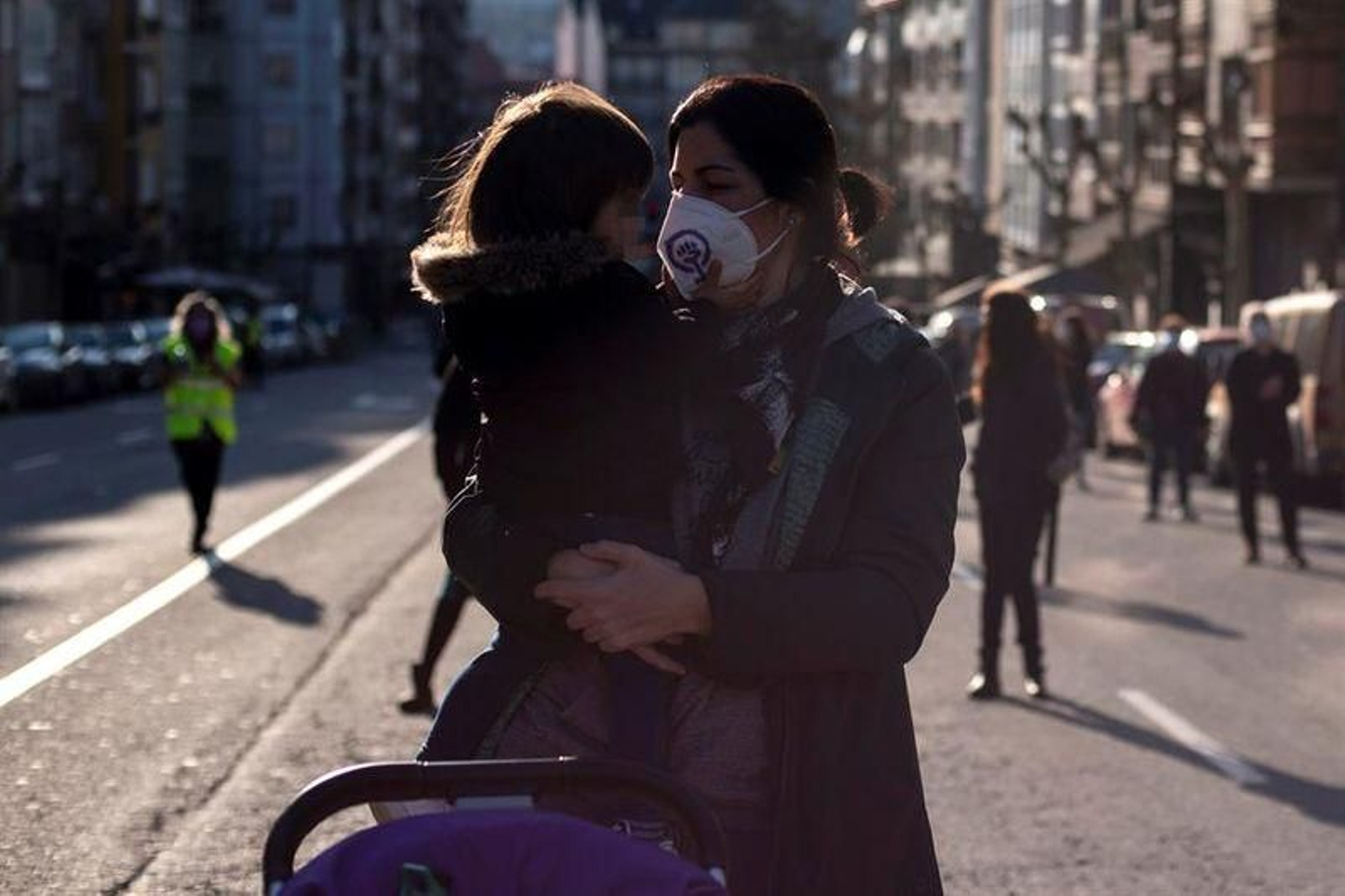 La manifestación del 8-0 en Ourense // FOTO: EFE/Brais Lorenzo