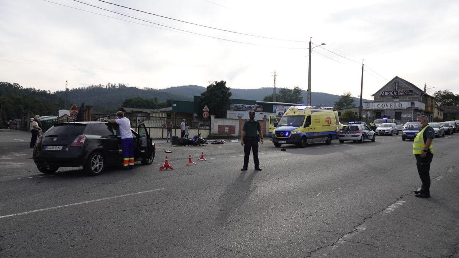 Imagen del accidente. // Vicente Alonso