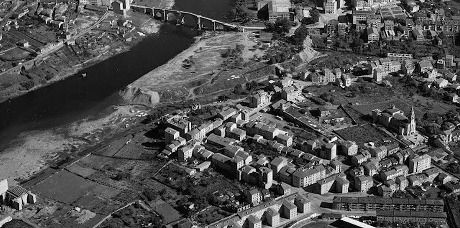 El barrio de Couto en los años 70.