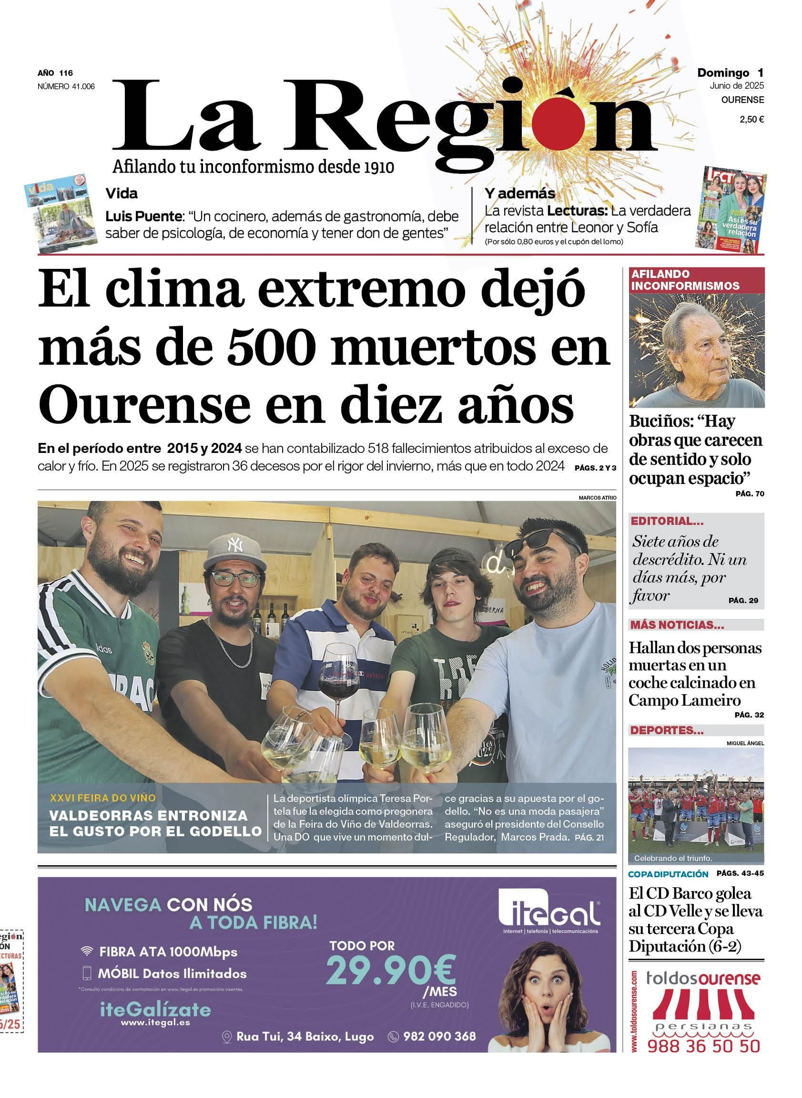 La portada de hoy.