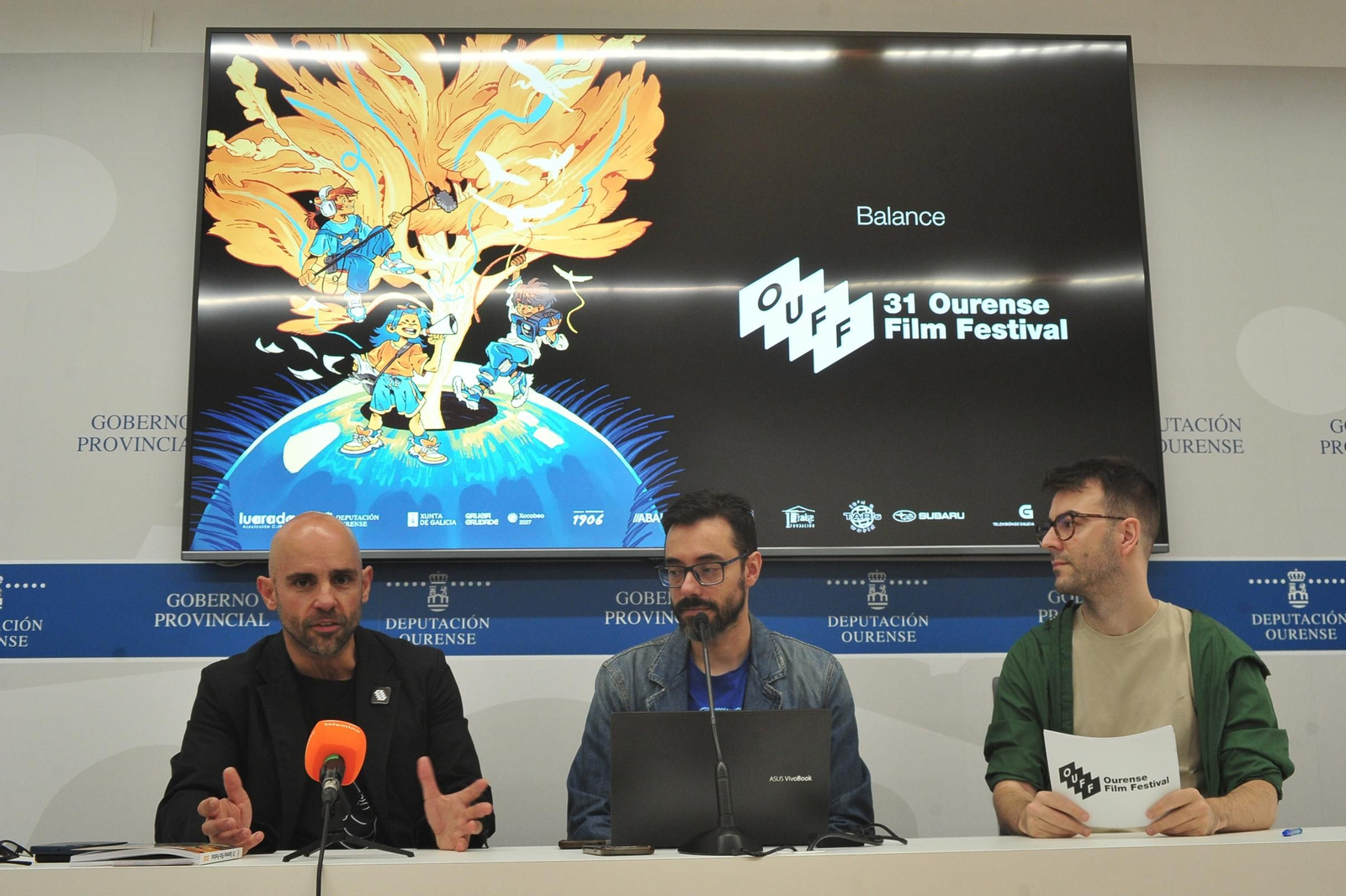 Marcos Vázquez, Oscar Doviso y Alberto González.