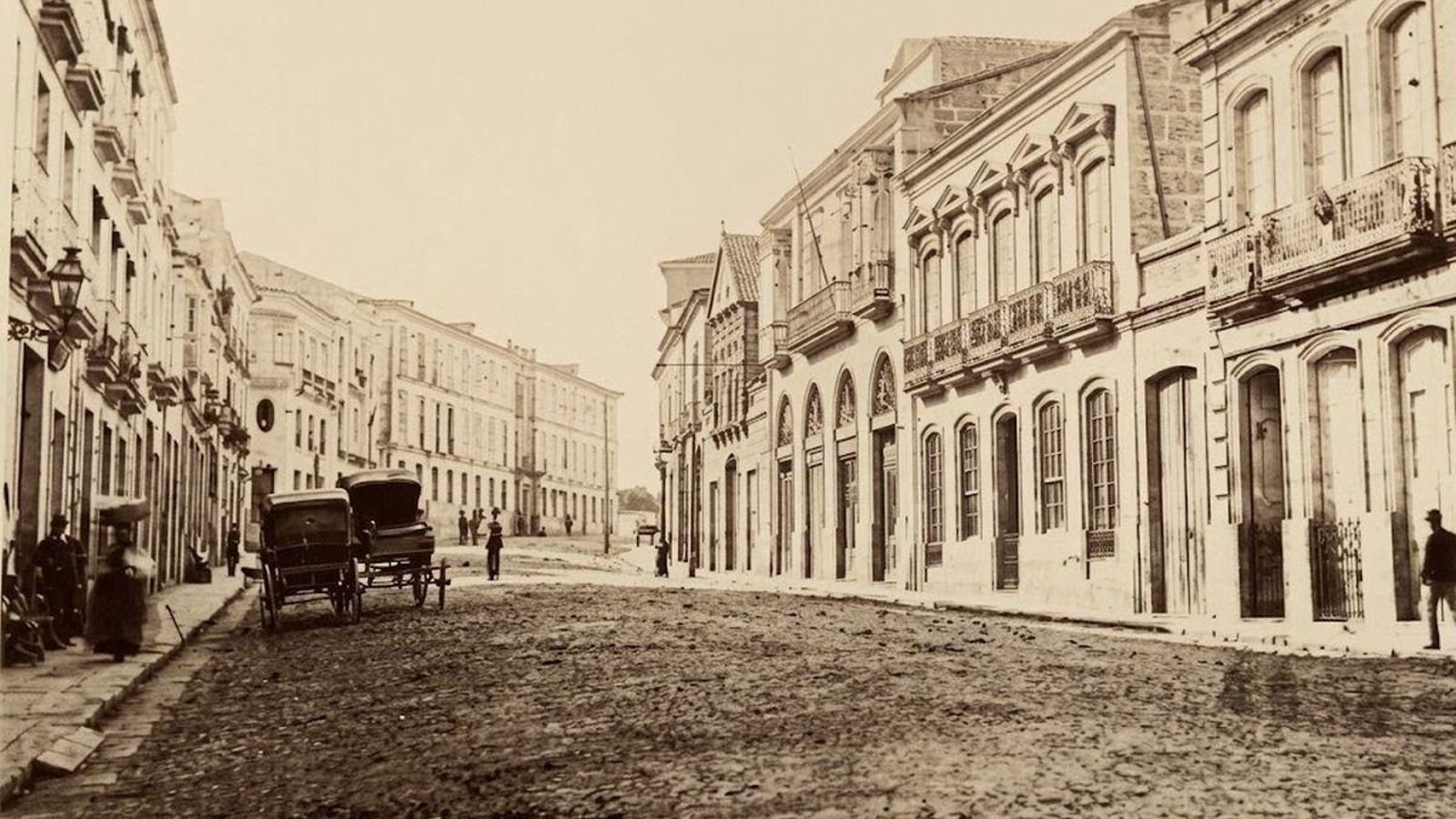 Calle Progreso a comienzos del siglo XX.