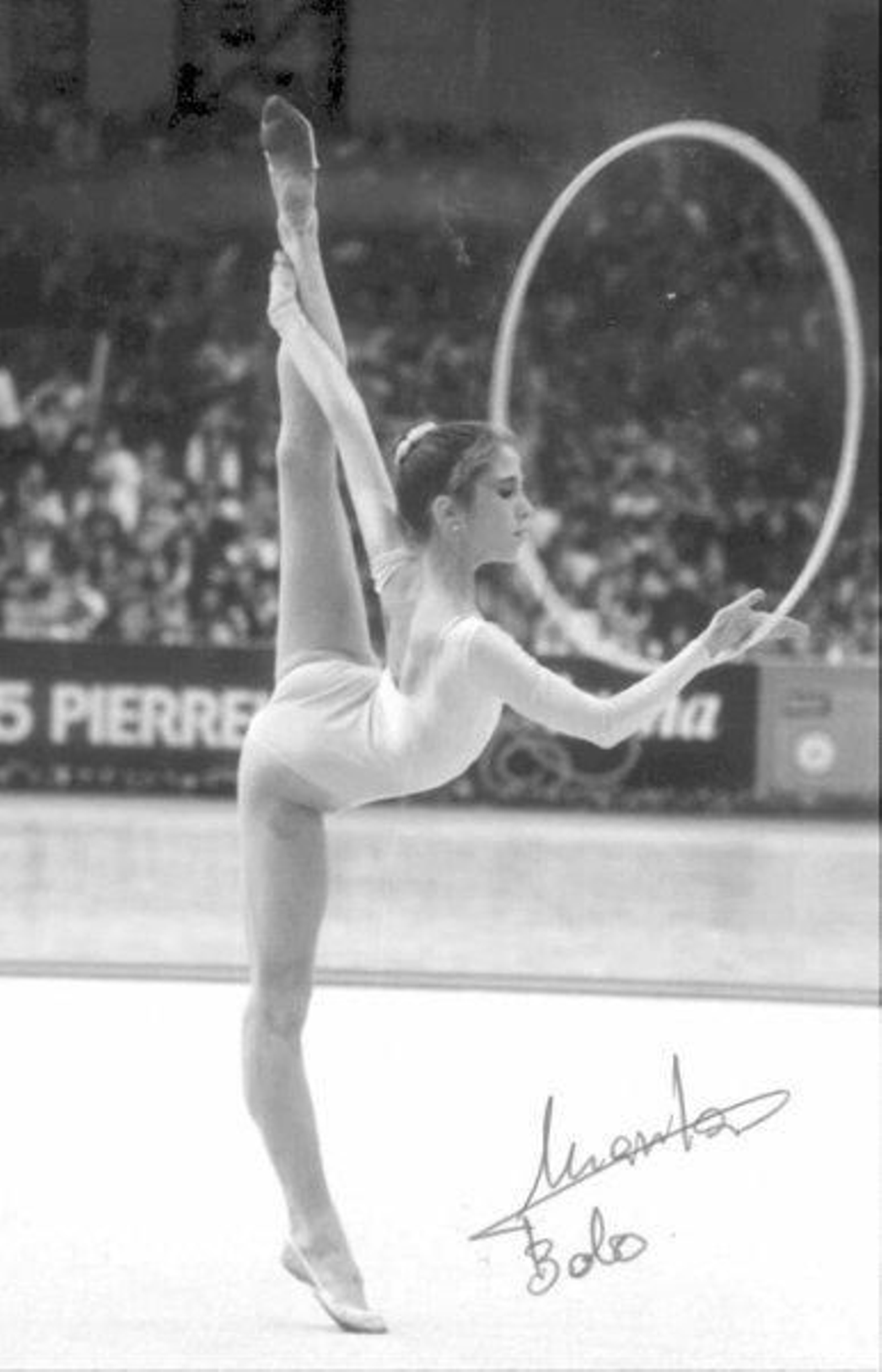 Marta Bobo, en plena competición.