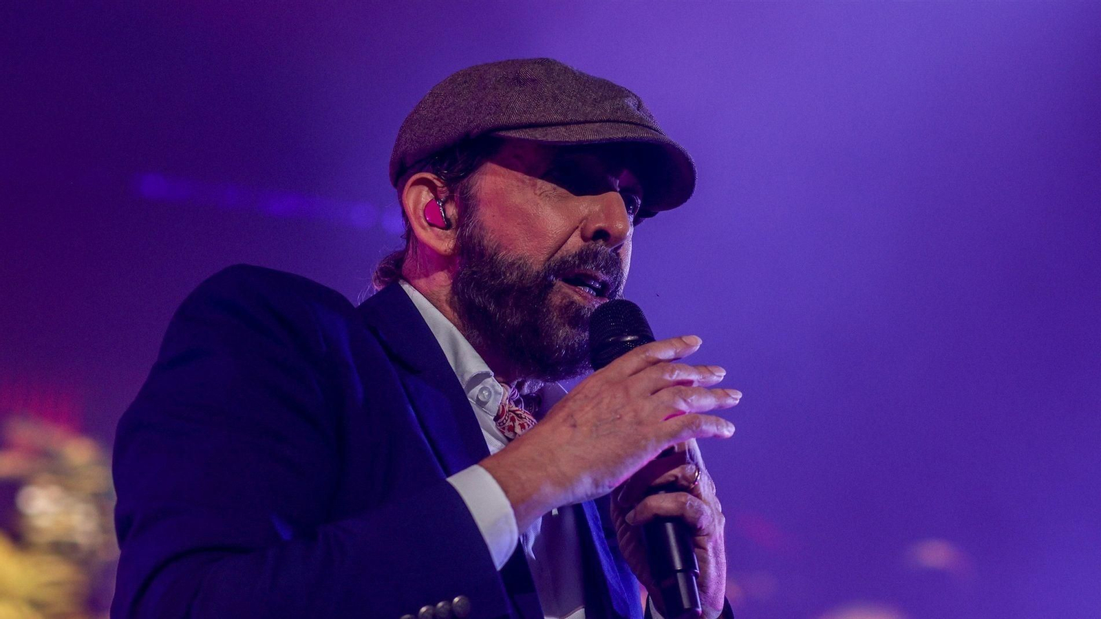 Juan Luis Guerra en un concierto.