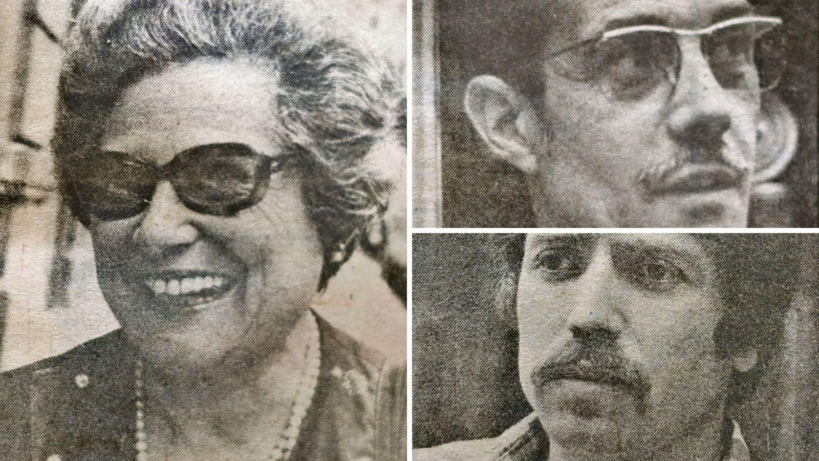 Plácida López Pereira,  José Fernández Cid y  Ramón Cruz González.