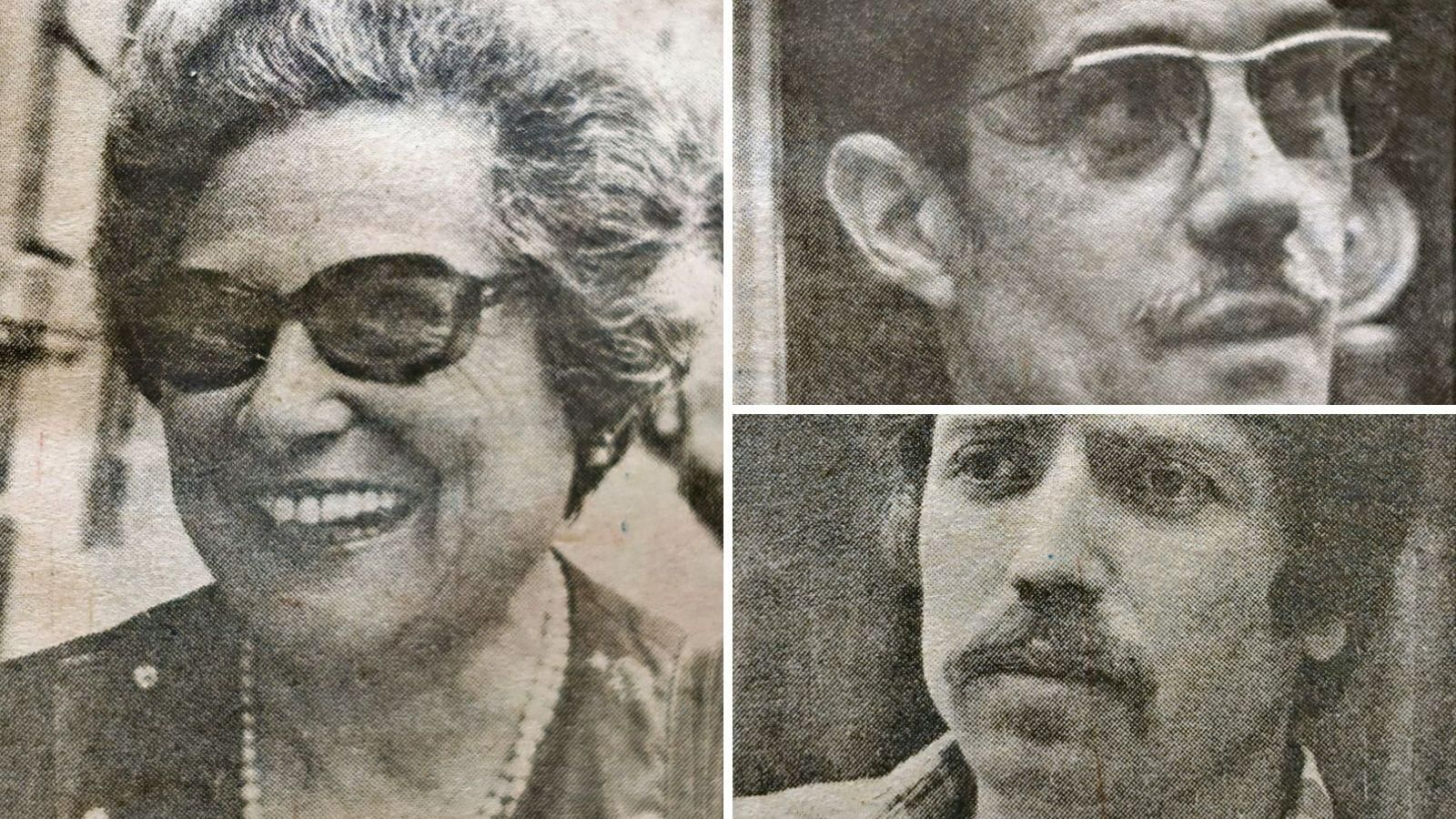 Plácida López Pereira,  José Fernández Cid y  Ramón Cruz González.