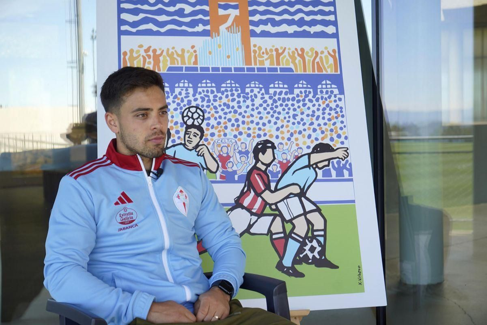 El jugador Fran Beltrán, en una entrevista para Atlántico