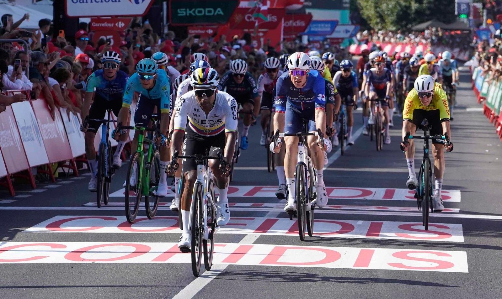 Participantes en la décima etapa de La Vuelta a España.