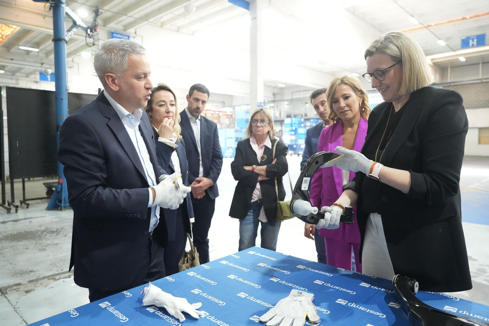 Durante una de las reuniones con el sector del automovil
