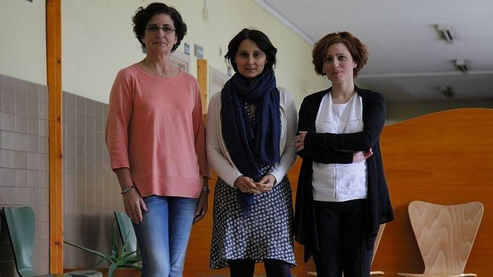 Amparo González, Teresa Reijas y Marina González, de la Unidad de Prevención del Suicidio (MIGUEL ÁNGEL).