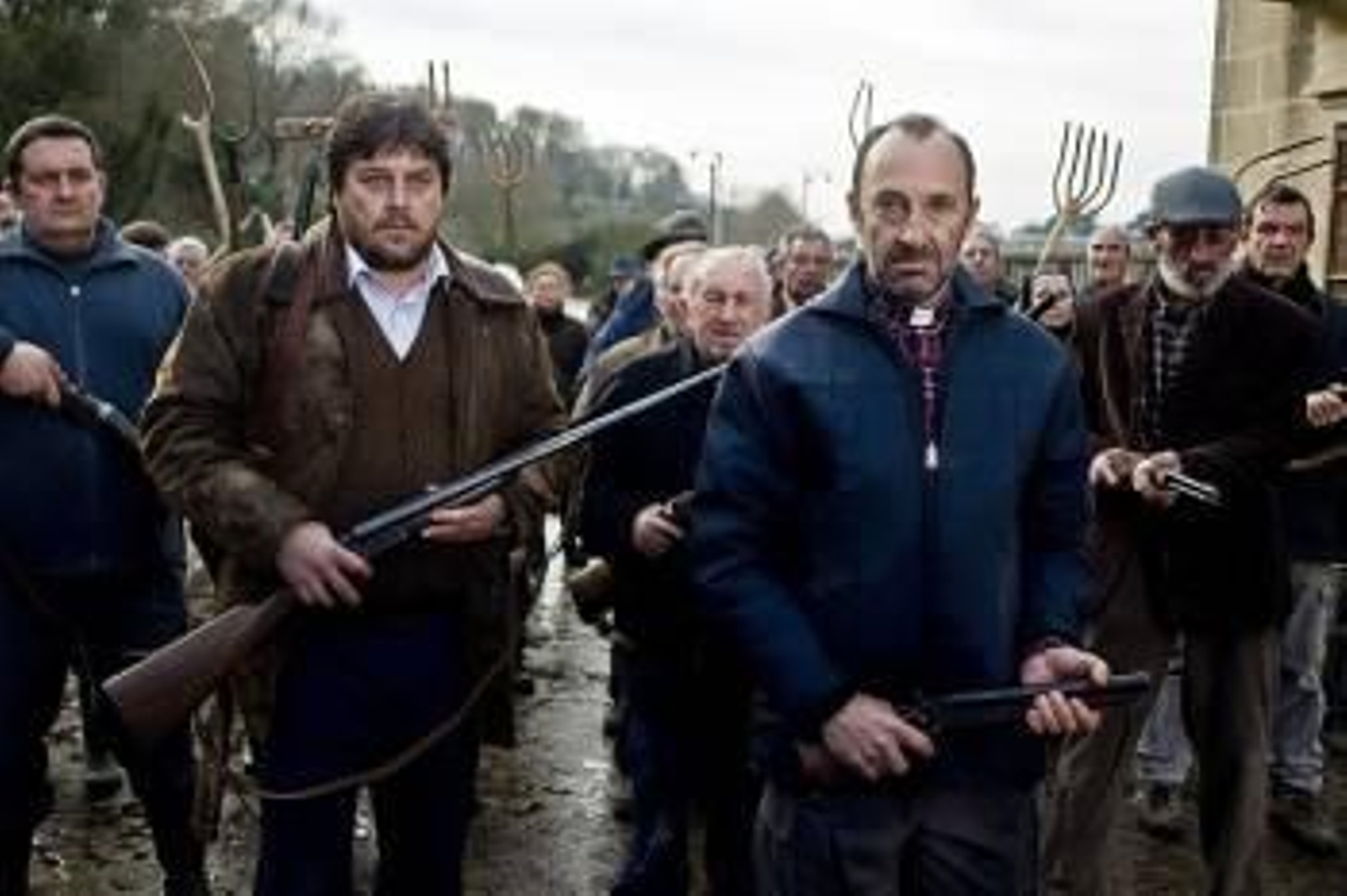 Fotografía del rodaje de la película 'Los lobos de Arga'.  (Foto: ARCHIVO)