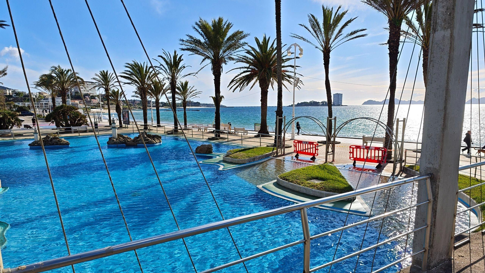 Las piscinas de Samil, ya listas para estos días.