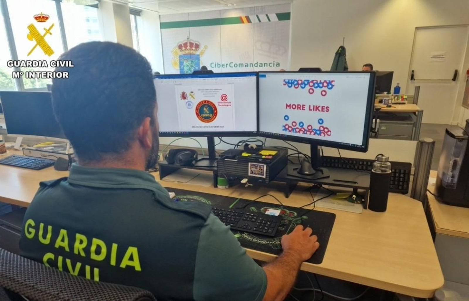 La Guardia Civil investiga una estafa cometida mediante una falsa oferta de trabajo en redes sociales.