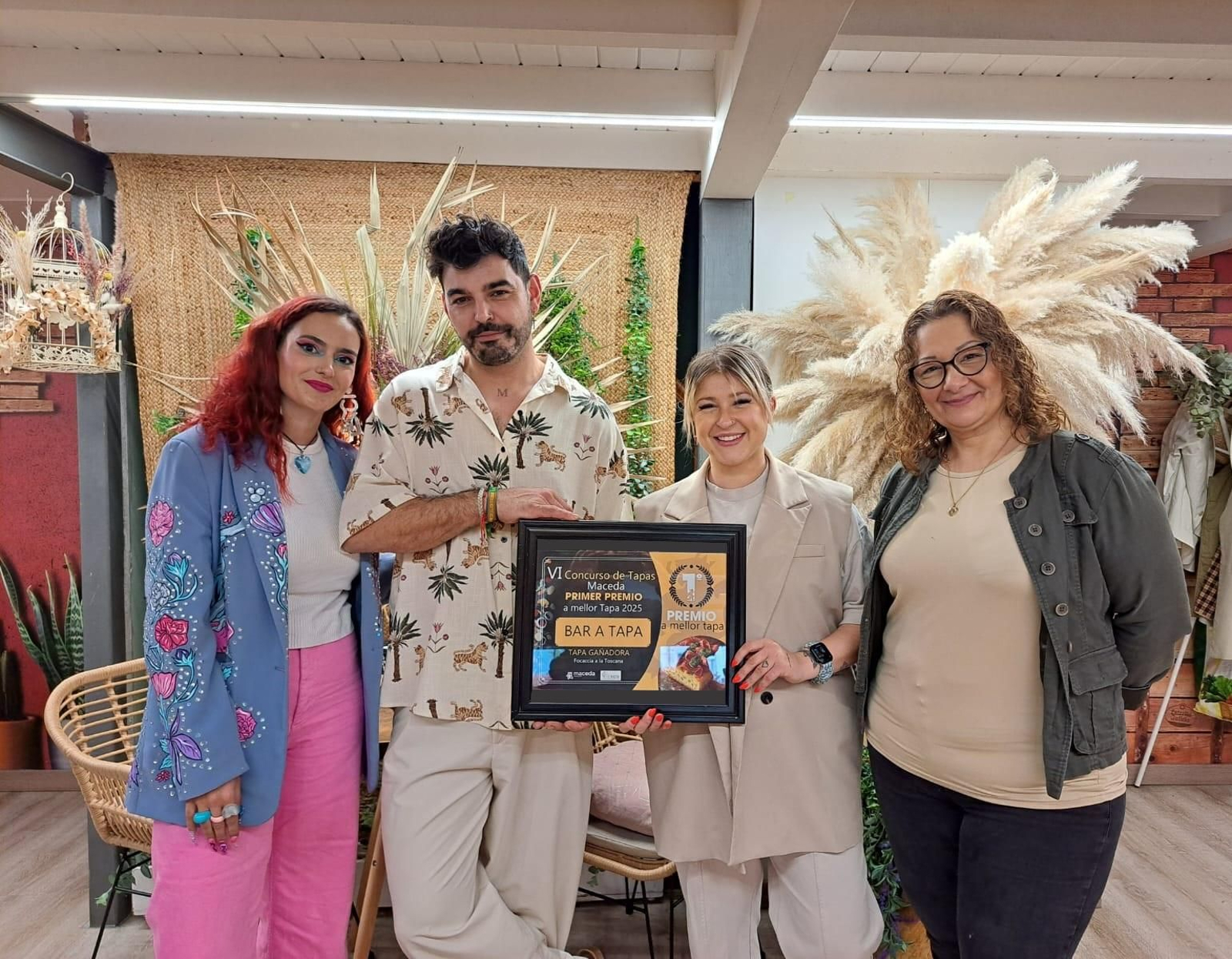 Uxía Oviedo, Victor, Madalina e Maryuri Karina.