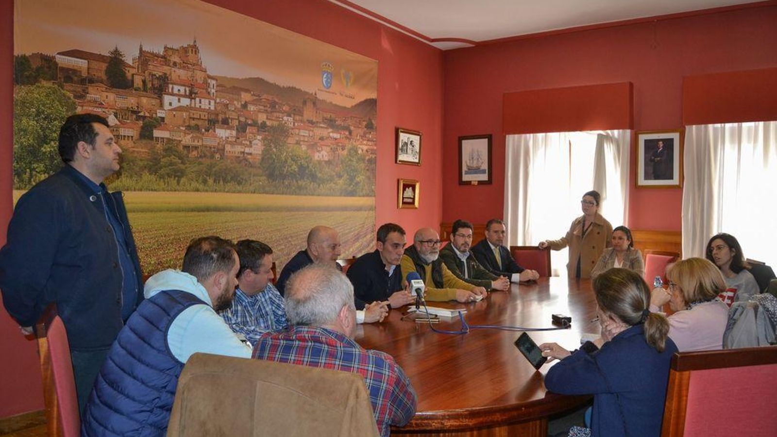 Rueda de prensa celebrada ayer en Tui.