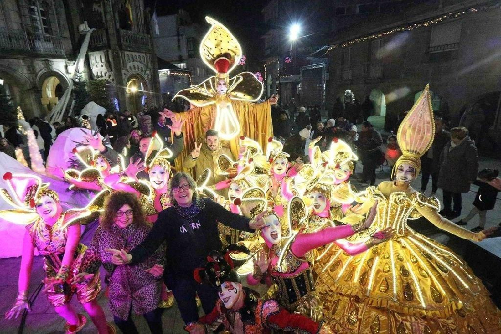 Porriño se llenó de luz para abrir la Navidad.