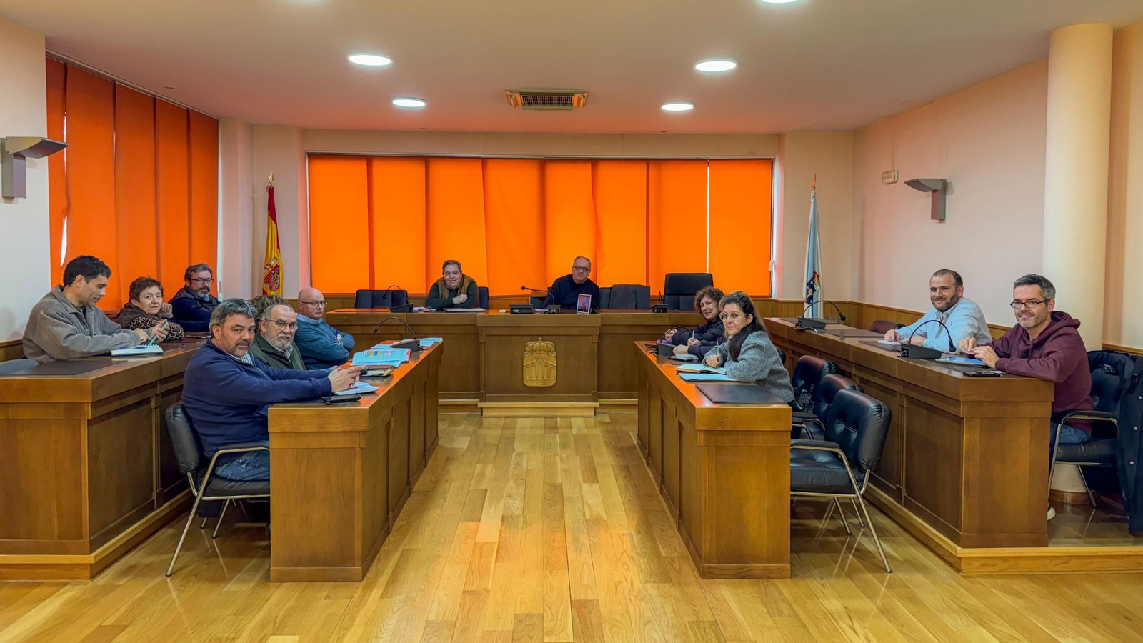 Reunión de los 10 concellos que forman parte de la agrupación "Futuro Verde Alto Támega" que lidera Verín.
