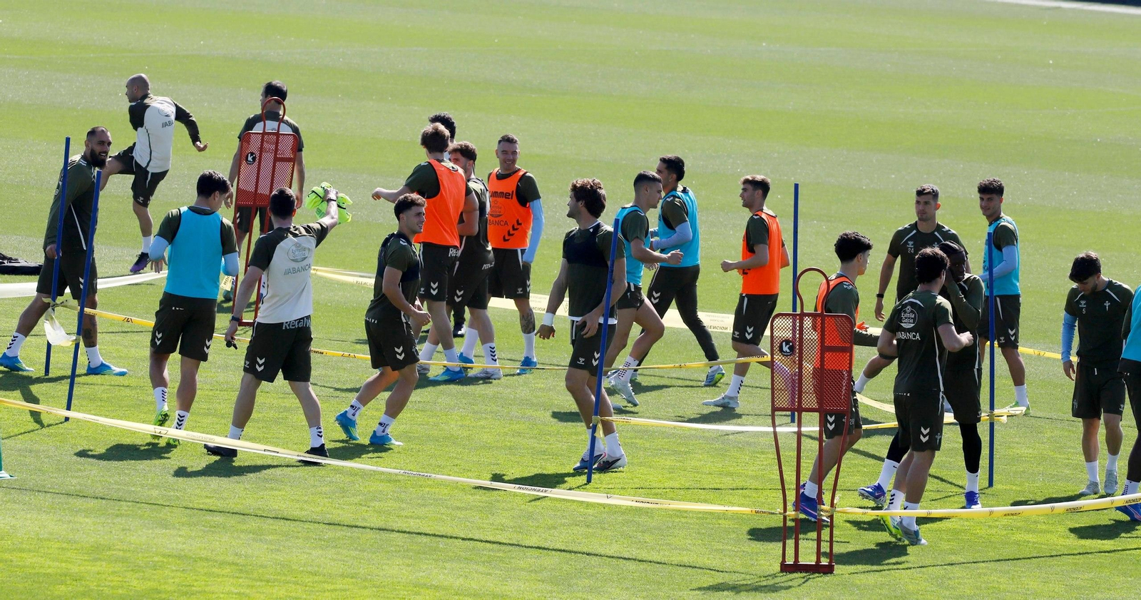 El Celta realizó este sábado su último entrenamiento en Afouteza antes del partido ante el Villarreal.