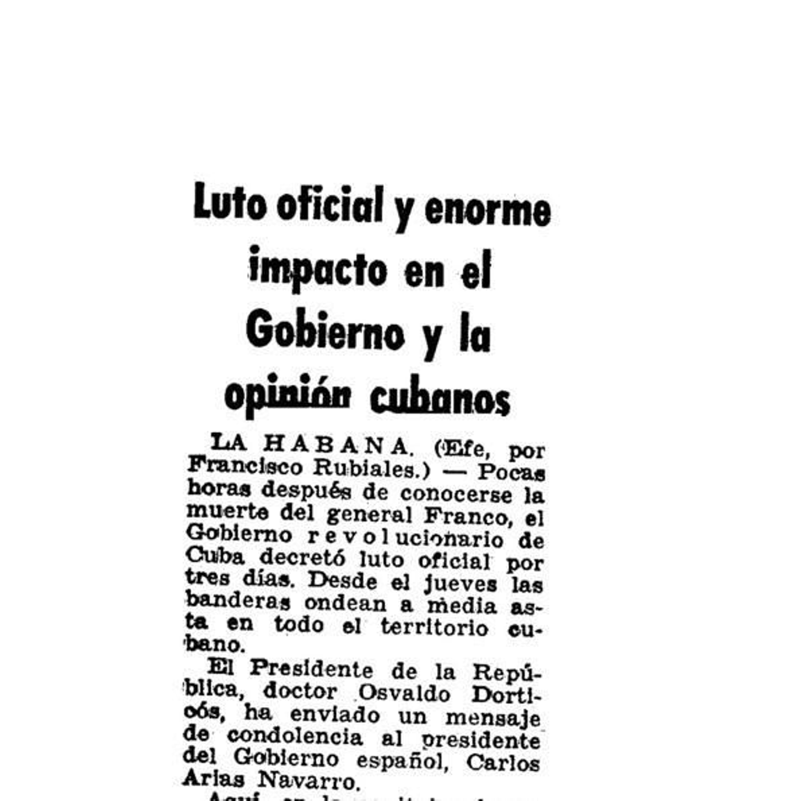 Recorte proveniente del Archivo Linz de la Fundación Juan March