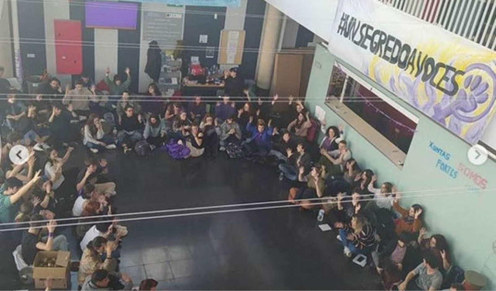 Imagen de una de las movilizaciones el pasado año en la ESAD.