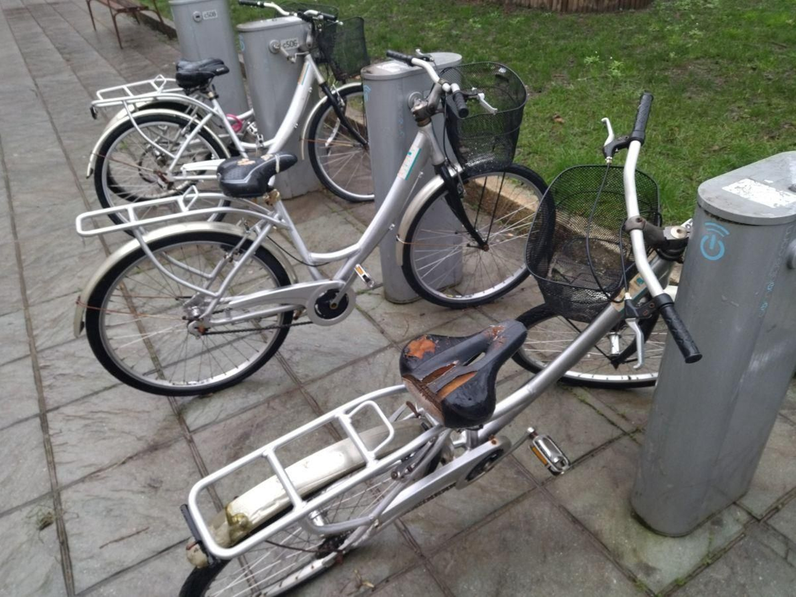 Imagen que ofrecen actualmente las bicis del servicio de préstamo gratuito Bicibarco.