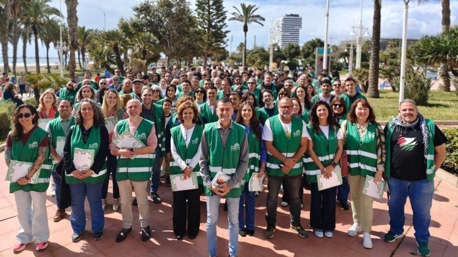 El coordinador federal de IU y candidato de Por Andalucía a la Presidencia de la Junta, Antonio Maíllo, en Málaga.