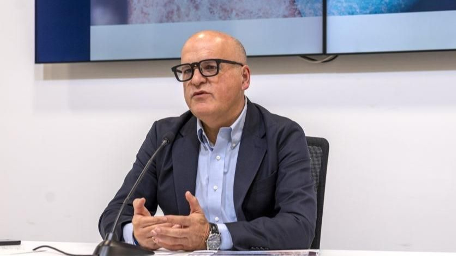 Manuel Baltar, durante una intervención.