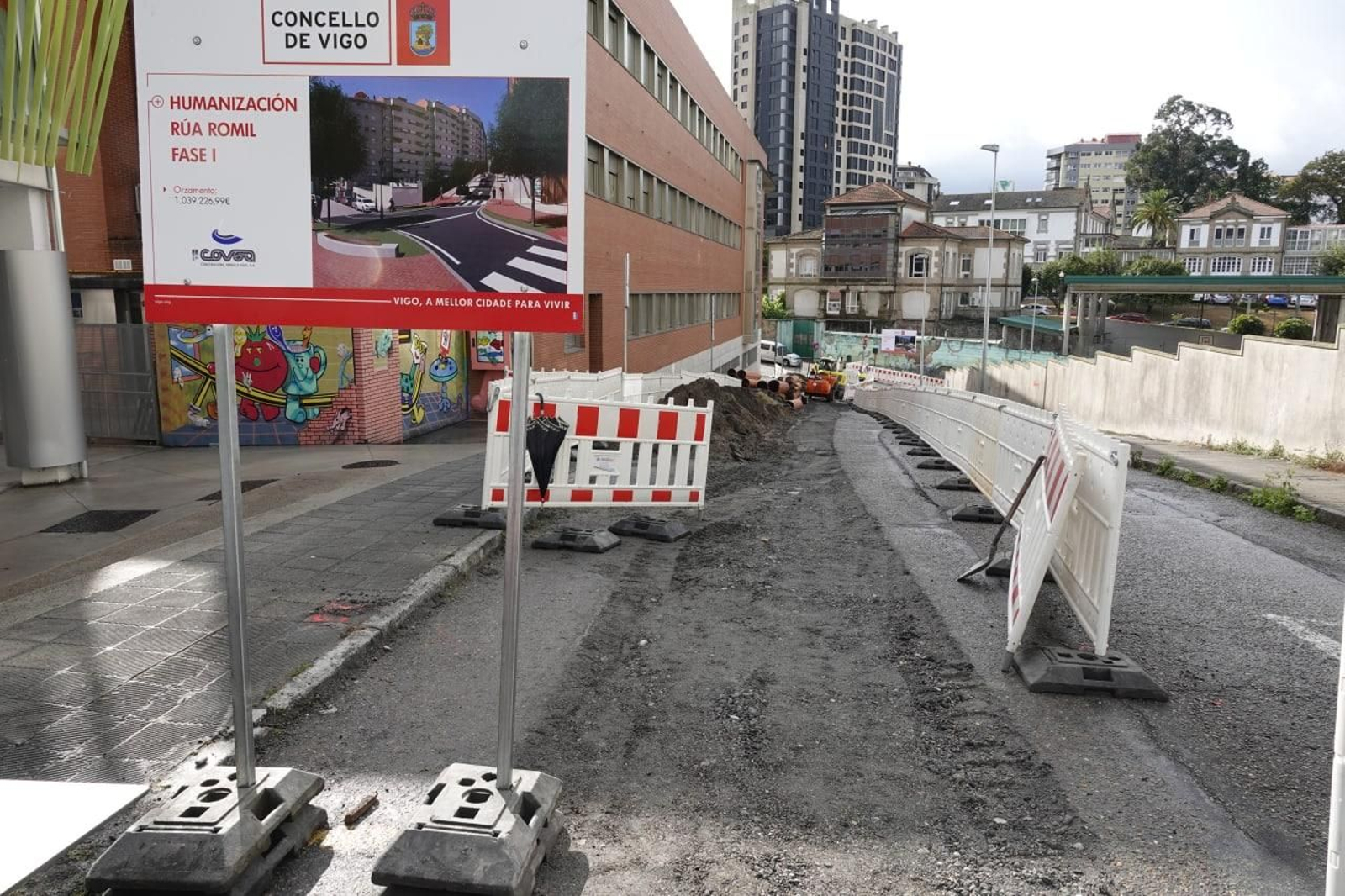 Obras de la calle Romil