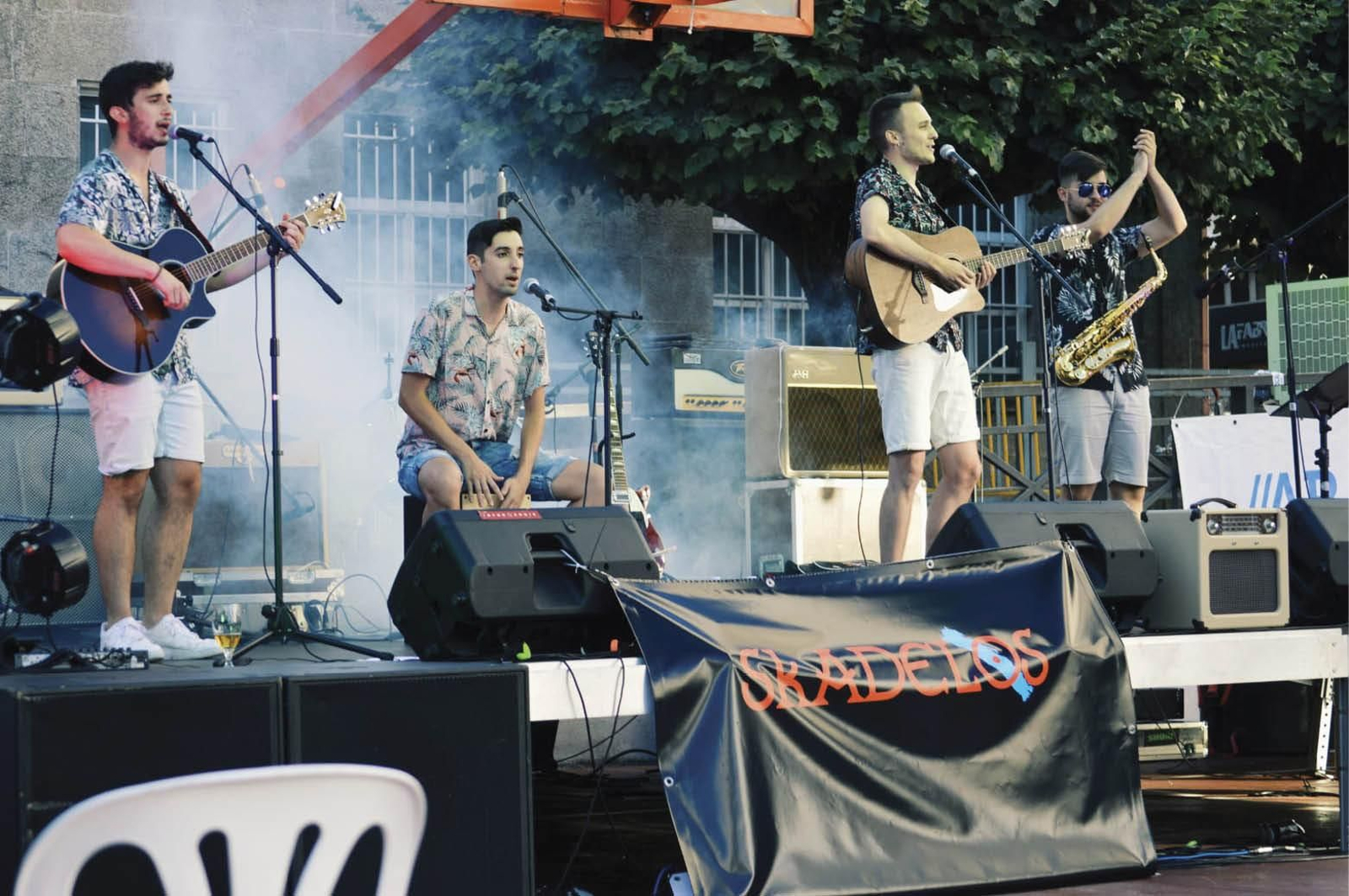 El grupo “Skadelos” durante su actuación del pasado año.