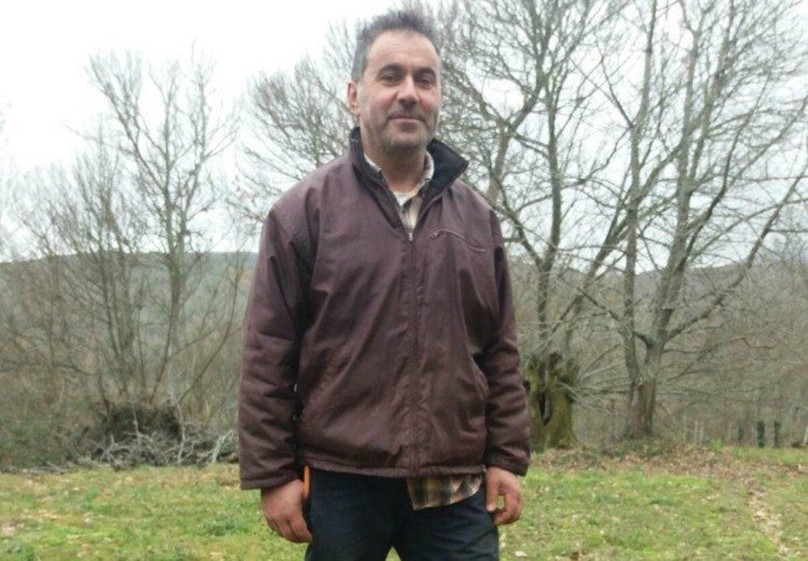 Santiago Barja, en su explotación.