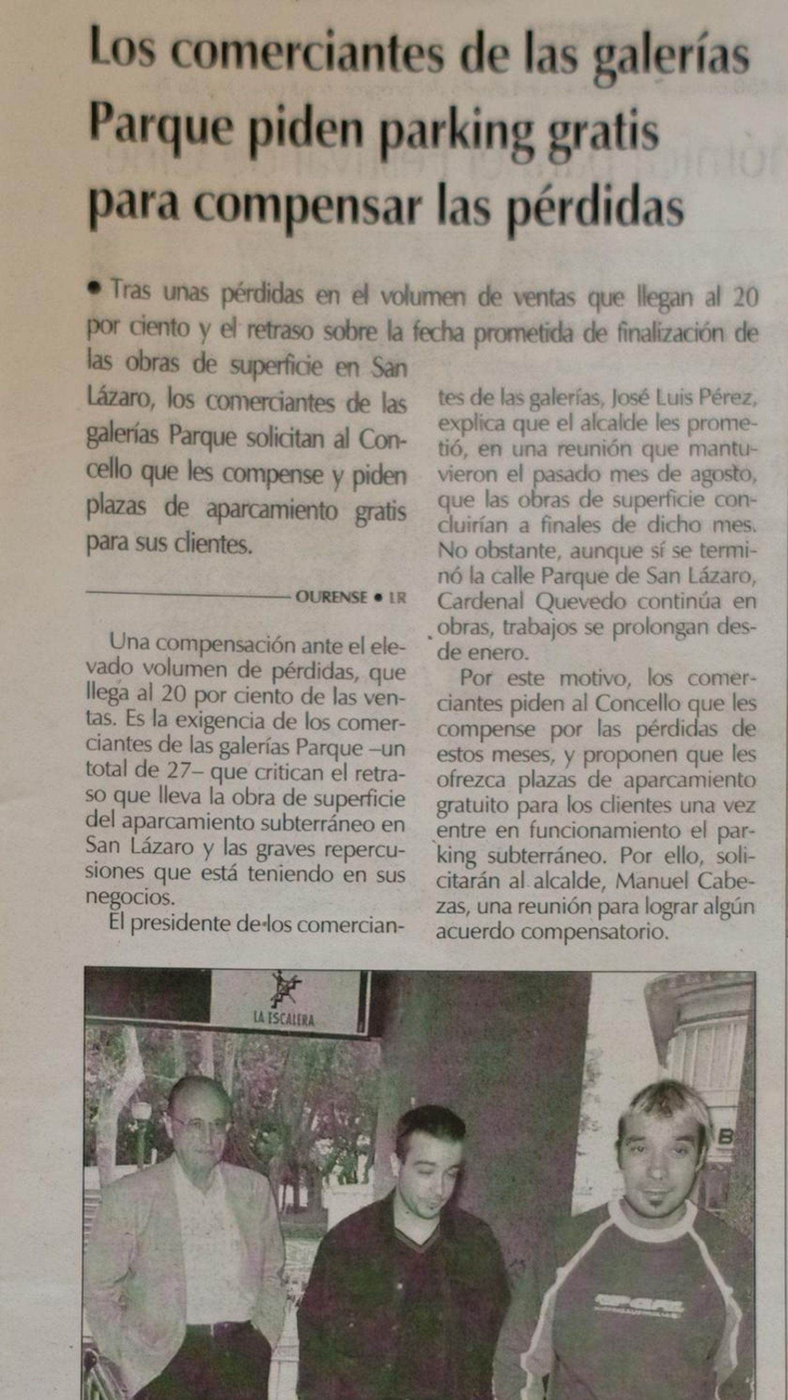 Pérdidas económicas para las Galerías Parque